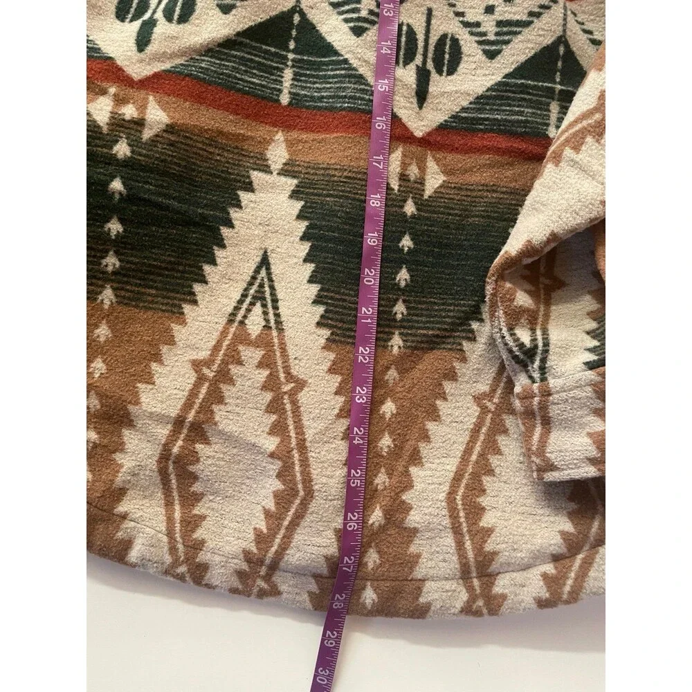 New In Green, Brown, Tan, Rust Tribal Printed Shirt Jacket
